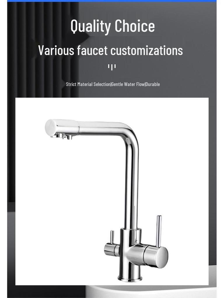 Drei-in-Eins drehbare Wasserfilterarmatur für die Küchenspüle