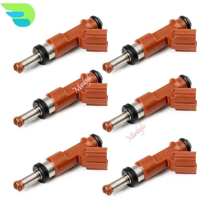 23250-31050 23250-0P040 6pcs Fuel Injectors For Toyota Avalon Camry RAV4 Highlander Sienna Venza Lexus ES350 RX330 RX350 3.5L