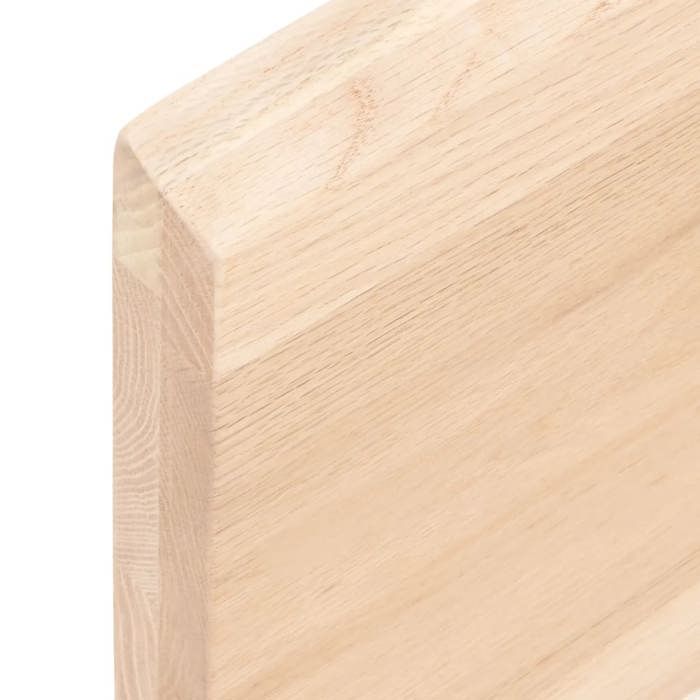 VidaXL Dessus de table bois chêne massif non traité bordure assortie 363882