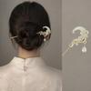 Moonlight Stone Hairpin Accessories New Chinese Style Chopstick Shaped Hairpin  For Woman Girl