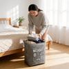 Modern Simple Laundry Basket With Foldable Design For Bedroom And Hotel Use