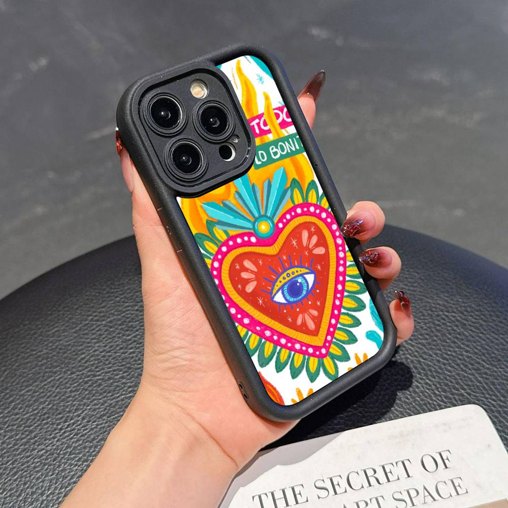 

Lucky Eye Blue Evil Eyes For iPhone 17 16 15 14 13 12 11 Pro Max Plus Black Full Coverage Soft Funda Silicone Cover iPhone 17 air
