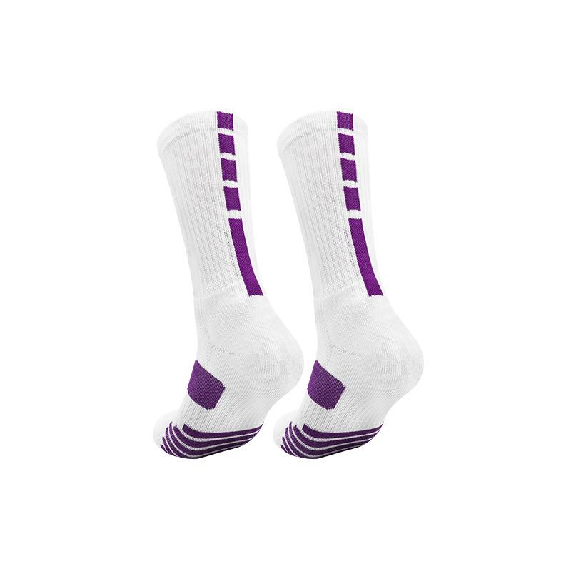 Professional Basketball Socks Non-Slip Elite High-Top Towel Bottom Actual Combat Sports Socks Breathable Medium Tube Training Socks