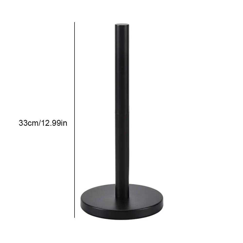 Stainless Steel Free Standing Paper Roll Holder Stand Paper Towel Holder Kitchen Roll Holder for Kitchen Bathroom Countertop