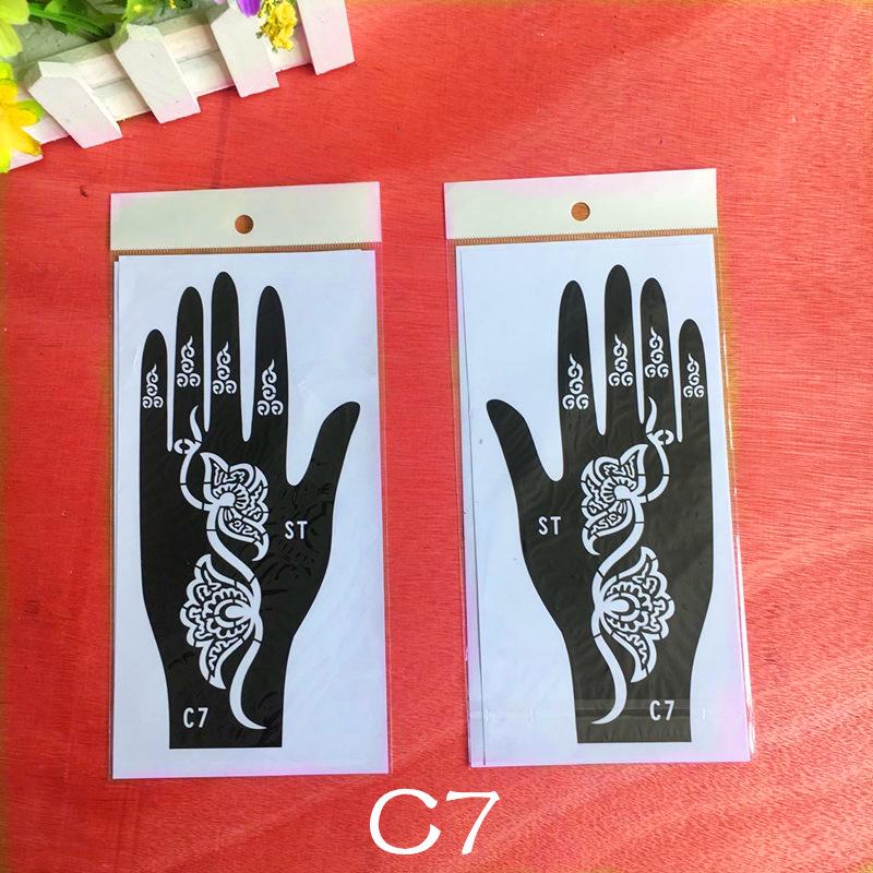 Dark Hand Tattoo Stickers: Original, Beautiful Hand-Shaped Temporary Tattoo Templates