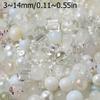 50g Colorful Glass Mixed Beads Multi-shape Loose Spacer Beads for DIY Necklace Bracelet Phone Chain Jewelry Making Accessories