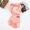 Cotton Solid Color Scarf for Women Winter Warm Wool Cashmere Scarf Autumn and Winter Women's Shawl Scarf Korean Style Atmosphere