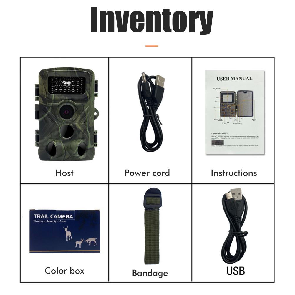 PR3000 16MP 1080P Trail Camera Waterproof Infrared Camera for Outdoor Wildlife Monitoring Home