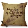Vintage Classic Quotes Letter Art Print Sofa Throw Pillow Case Cotton Linen Home Decorative Square Chair Cushion Cover Cojines
