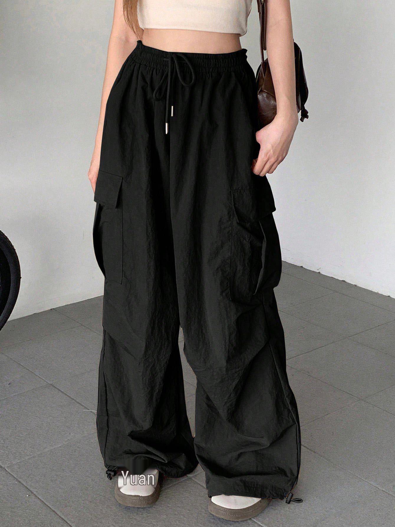

Trendy 2025 Women s Loose Wide-Leg Casual Overalls Medium чорний