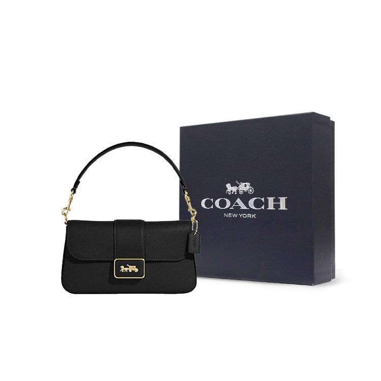 Coach Grace 22 Chain Shoulder Bag With Detachable Strap Women Shoulder Bag Black CC058-IMBLK