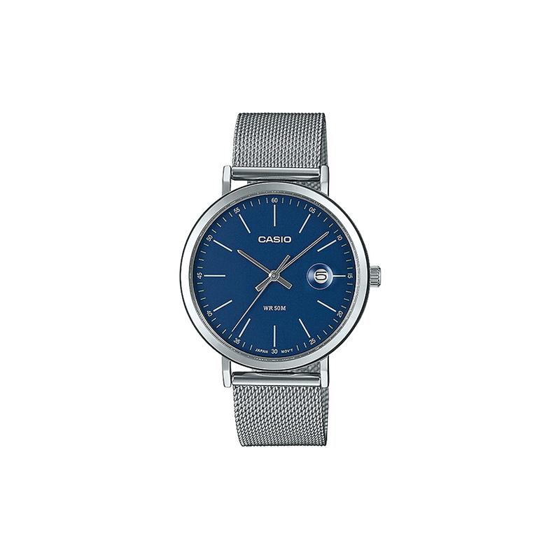 

Casio CASIOSTANDARD series retro sports trend quartz movement stainless steel strap Japanese and Korean watch men s watch blue dial MTP-E175M-2EVDF синий