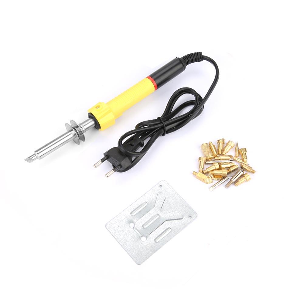 Electric Engraving Wood Burning Pen Tips Tool Set Pyrography   (Yellow)