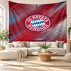 Bayern München Vægtæppe, Blødt Stof Vægophæng, Dekorativ Baggrund til Soveværelse Hjemme Vægkunst
