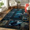 Marine Life Pattern Rug Floor Mat for Living Room or Bedroom Soft and Comfortable Carpet a Gift for Birthday and Holiday.