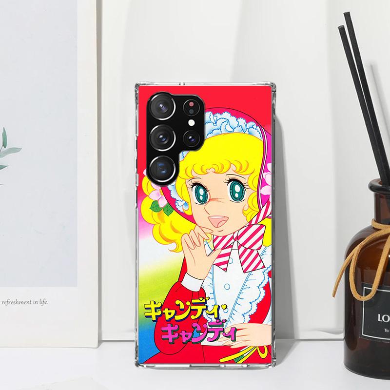 Anime Candy Phone Case For Samsung Galaxy S25 S24 S23 S22 Ultra S21 FE S20 Plus S10 + S10E Art Fundas Back Cover S24 S23 S22 S21