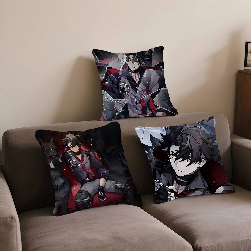 GAME Characters-Wriothesley Pillow Cover Sofa Cushion Cover Home Room Decoration Children Gift