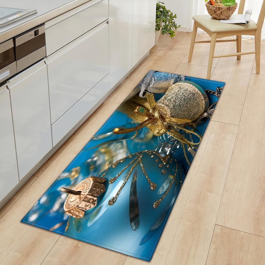 Christmas Kitchen Sand Carpet Doormat Long Floor Mat