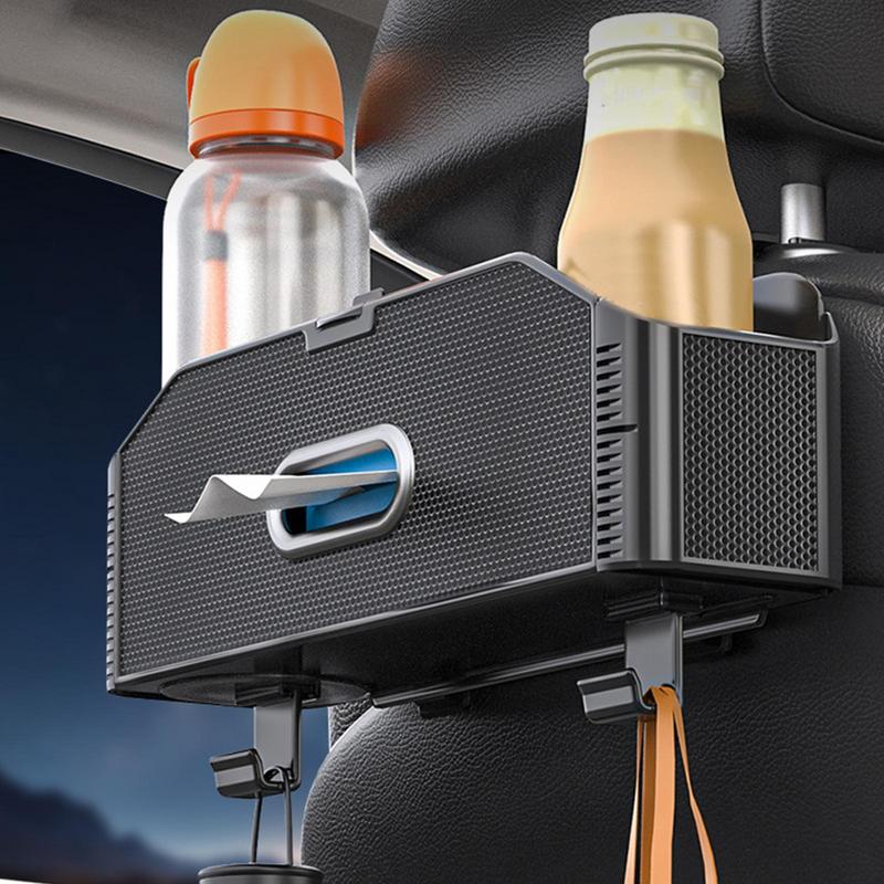 Headrest Cup Holder For Back Seat Multifunctional Truck Organizer Portable Seat Back Storage Box Car Organizer With Hook And
