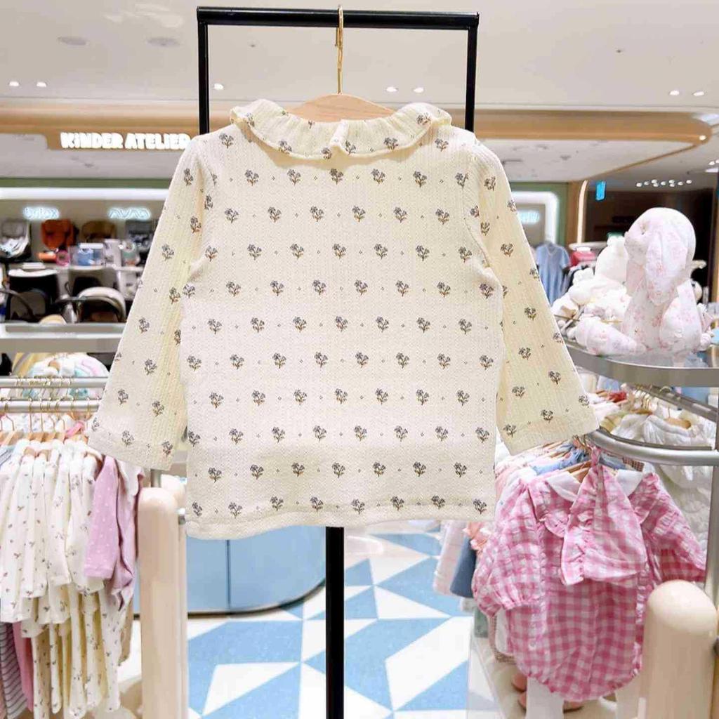 Korean Autumn 2025 Girls' Cute Cartoon Print Sweatshirt T-shirt