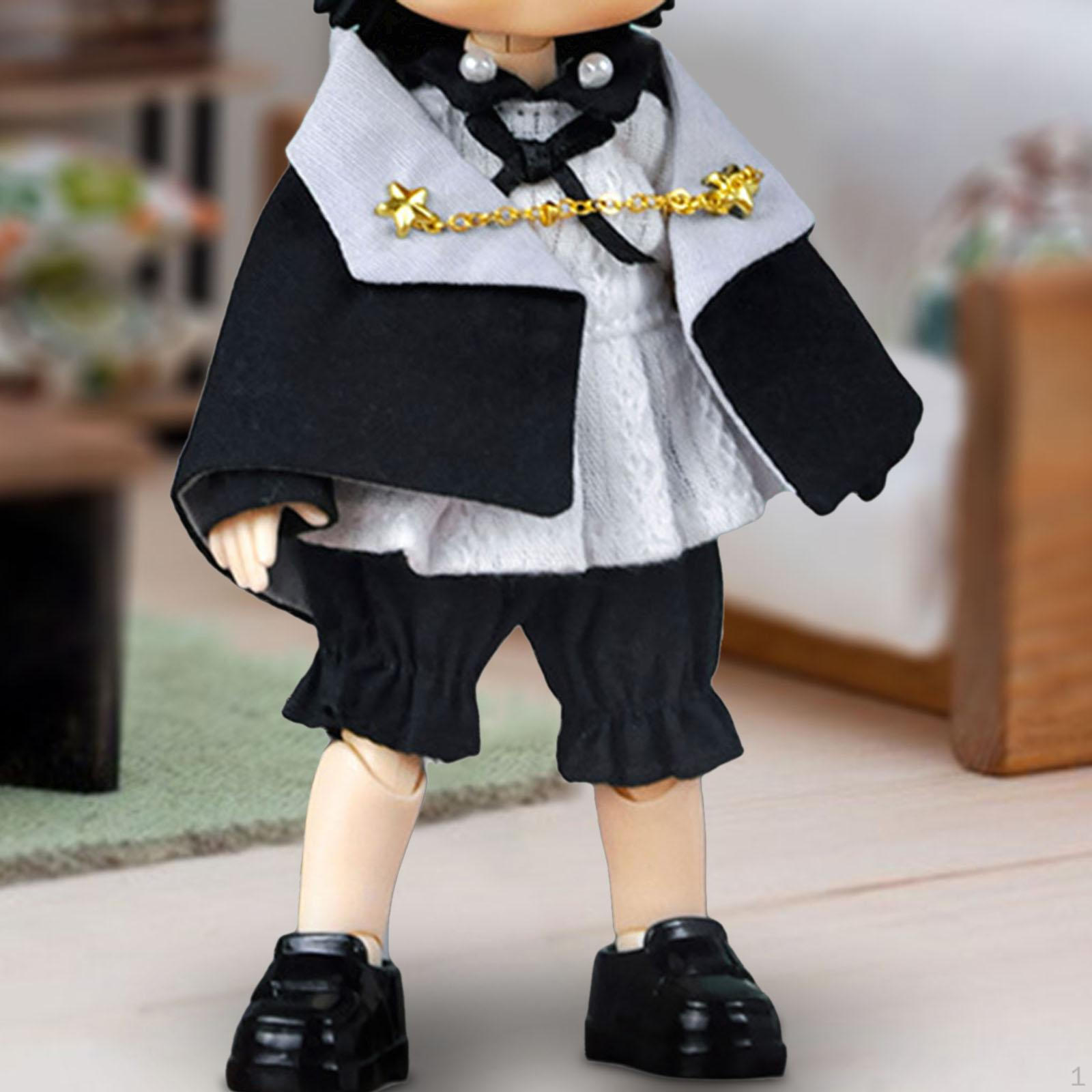 

Очаровательный комплект кукольных нарядов для 6-дюймовых кукол BJD чёрный