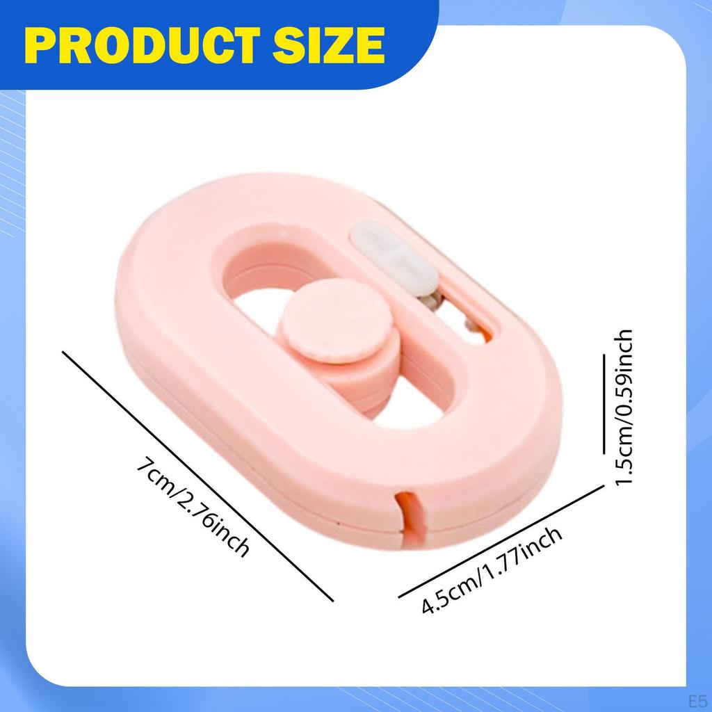 Box Cutter Opener Compact Mini Lightweight Paper Knife Utility for Stretch Wrap Banding