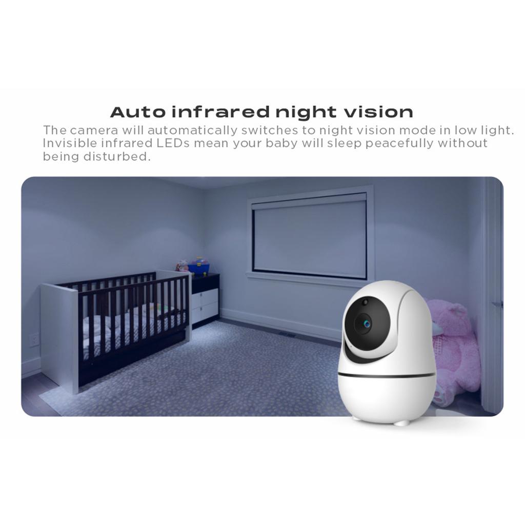 Monitor de Bebê de 7 Polegadas Monitor de Cuidados com o Bebê Intercomunicador de Voz Bidirecional Função de Zoom 4x