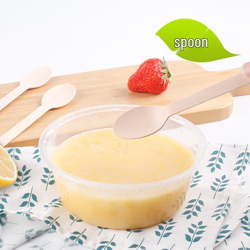 YOUAO Disposable Corn Starch Spoons