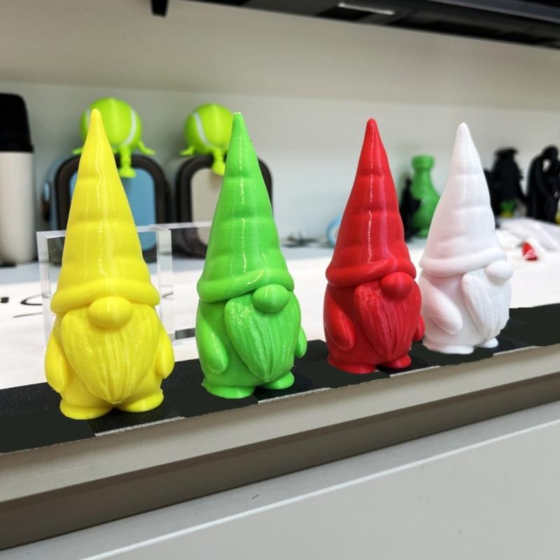 Holiday Tabletop Dwarf Decoration Colorful Artistic Design Santa Elf Figurine Safe Entryway Display Piece