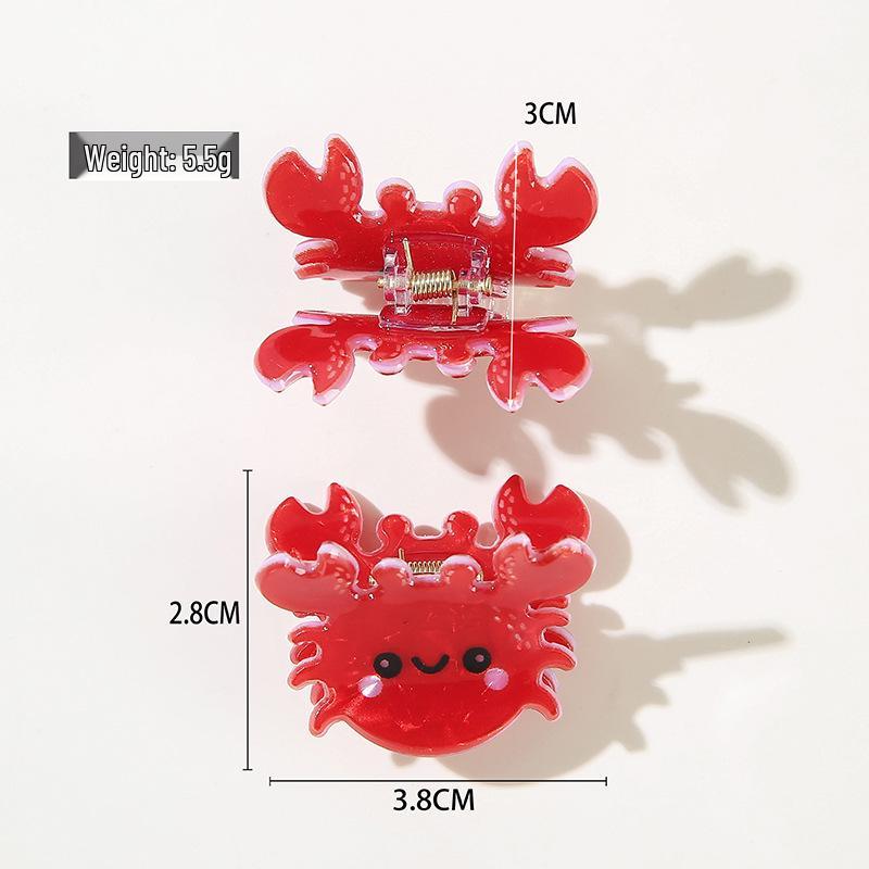 Presilha de Garra de Acetato de Animal Marinho Fofo: Concha, Golfinho, Estrela-do-mar, Design de Cachorrinho