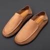 Herren Handgefertigte Mokassins aus Echtem Leder zum Hineinschlüpfen mit Weicher Rindensehnensohle - Lässiger Sommer Bestseller