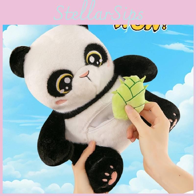 Adorable 30cm 40cm 50cm Cute Bamboo Holding Panda Plush Toy Soft Stuffed Animal Gift