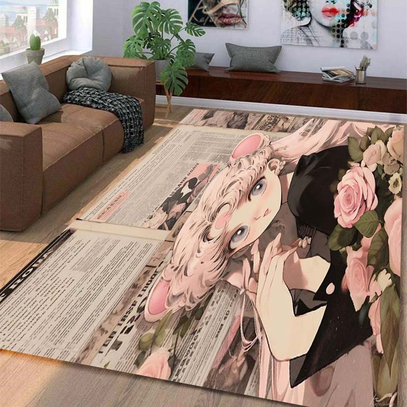 Carpet multi-size Beautiful girl,Sailor Moon ,Carpet for Living Room Bedroom Kid's Room Home Decor Area Rug Non-slip Mat Sofa Mat