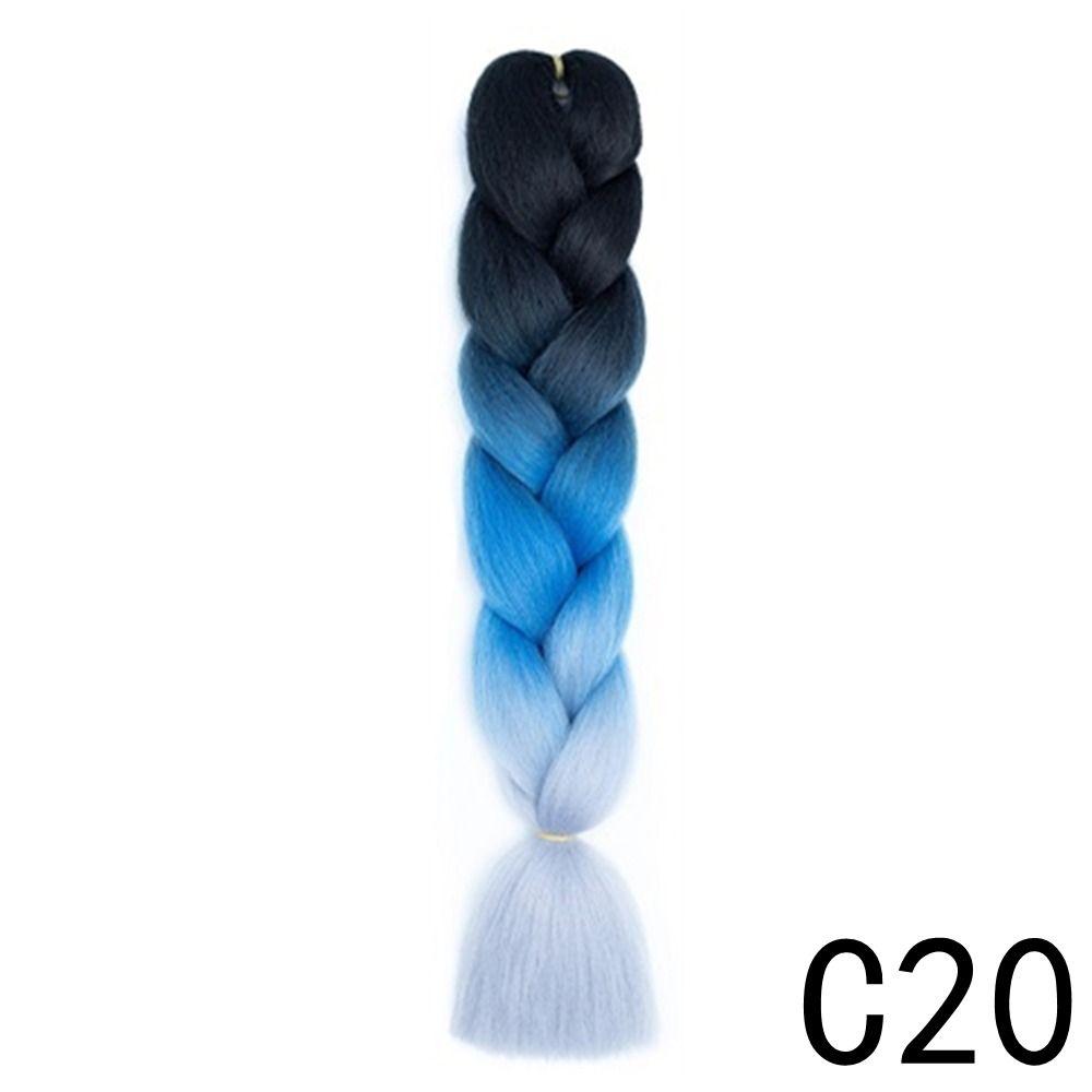 Ombre Jumbo Zopf 24 Zoll Damen DIY Haarzöpfe Neue Flecht Haarverlängerung Damen