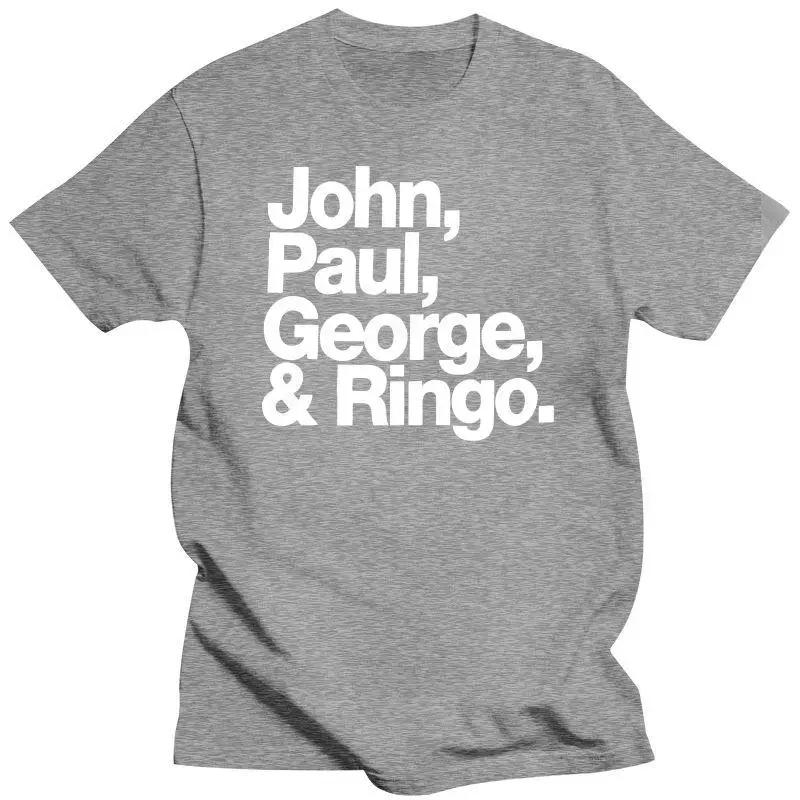 

Mens brand fashion t-shirt Summer T shirts For Mens Clothing John Paul George And Ringo Royal Blue T Shirt Official Band Merch 4XL
