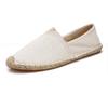 Plus Size Summer Slip-On Espadrilles: Casual Canvas Shoes with Linen Sole & Solid Color Hemp Rope Design