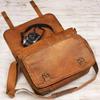 Genuine Vintage Brown Leather Messenger Bag Shoulder Laptop Bag Briefcase