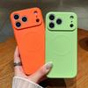 Coque Magnétique Antichoc en Silicone Pour iPhone 17 Air 16 15 14 13 12 Mini 11 Pro Max Plus Pour Magsafe Protection Caméra Housse de Téléphone