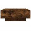 LED Coffee Table In Smoked Oak 80 X 80 X 31 Cm