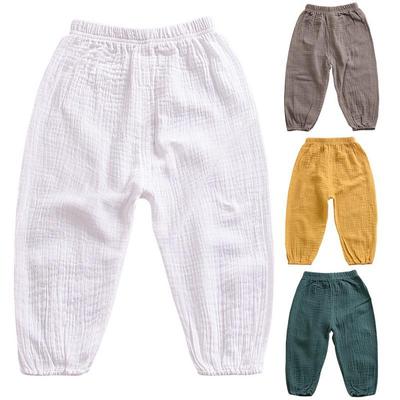 Toddle Kids Baby Boys Pantalones Casual Cintura Elástica Pantalones Largos Pantalones Sueltos De Algodón