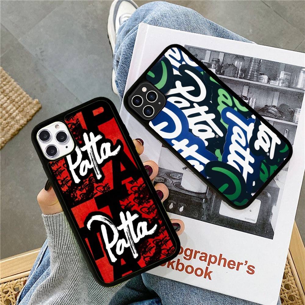Fashion P-patta PC+TPU Phone Case For iPhone 17 16 15 14 13 12 11 Pro Max Plus Kawaii Cartoon Cover