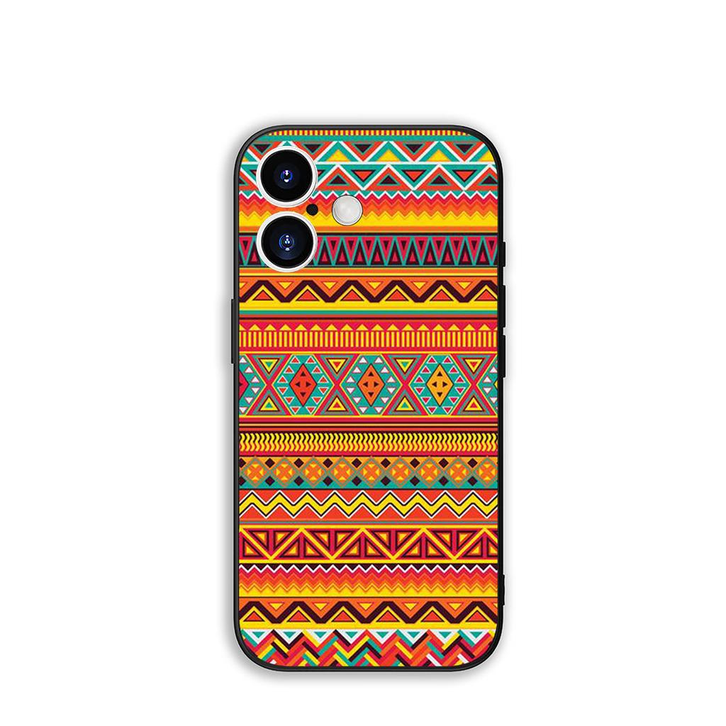 For Samsung Galaxy S25 S23 S22 S24 FE Ultra Plus A56 A05 A06 A15 A16 A57 S7 Edge Phone Case Texture Aztec Tribal Tribe Colorful