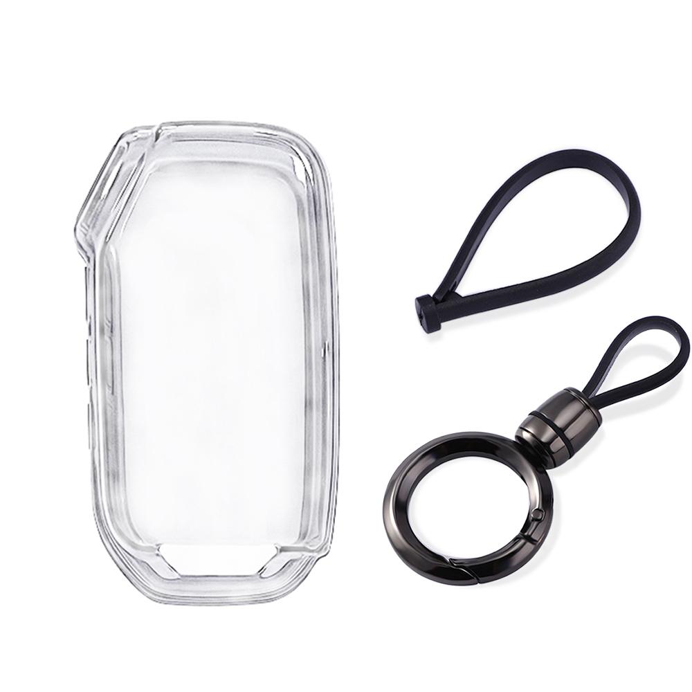 For Kia K5 Proceed Ceed Niro Sportage Xceed Seltos - Transparent Tpu Flip Folding Remote Key Case Keychain Car Key Cover