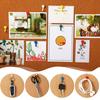 50 Pcs Push Pin Hooks Plastic Heads Cork Board Hooks Decorative Thumb Tacks Hook for Cork Bulletin Board Photos Calendar Home Office School Supplies