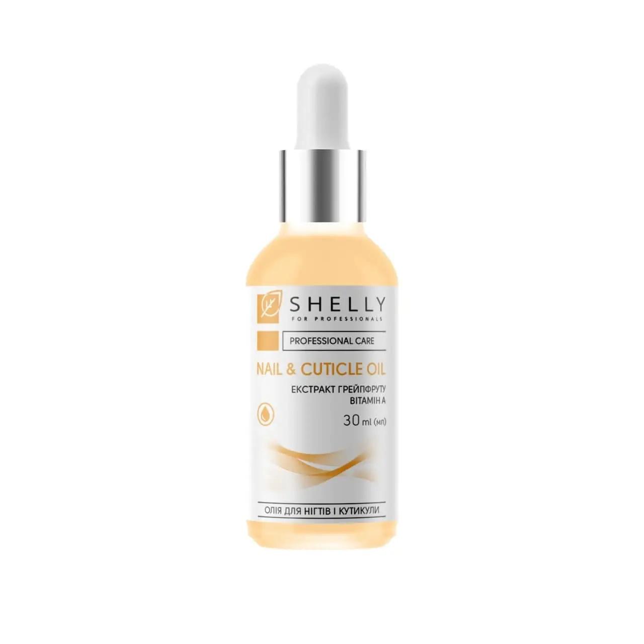 Olio per unghie e cuticole con estratto di pompelmo e vitamina A Shelly 30 ml