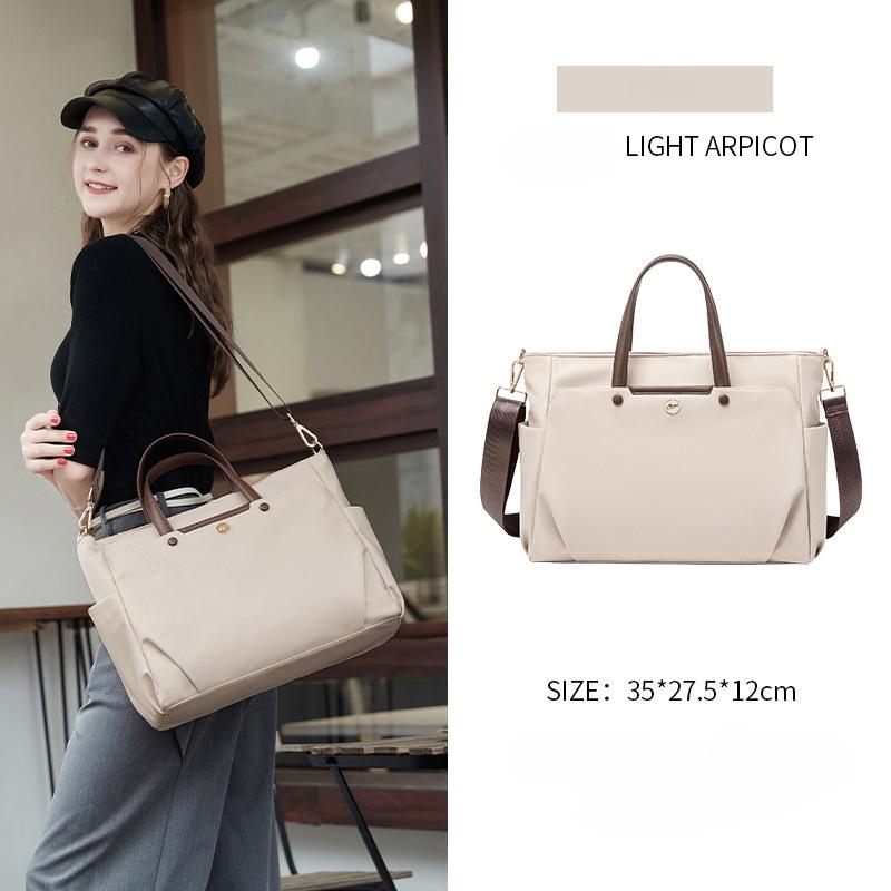 

Модная и повседневная легкая ручная сумка через плечо, сумка для компьютера, холщовая сумка-тоут 35*27.5*12cm бежевый