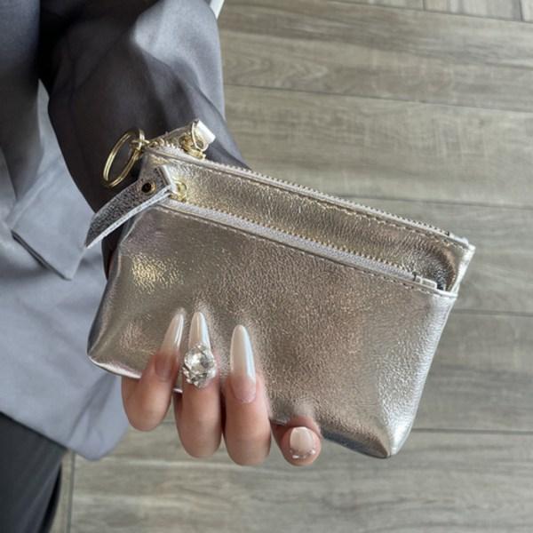 Beradami Leather Double Zipper Card Coin Purse