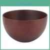Wood Bowl Unique Wood Noodle Grain Color Pattern Japanese Soup Bowl For Home Rice Salad