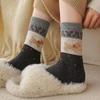 5 Paar Damen Baumwollsocken mit Hundemuster, Rundhalsausschnitt, niedlich, lustig, mit Cartoon-Druck, bequem, schweißabsorbierend, atmungsaktiv, Freizeitsocken
