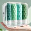 Contenant Taille Voyage 4 Pièces/Ensemble Bouteille en Silicone pour Articles de Toilette, Contenant Bouteilles Anti-Fuite, Portable Rechargeable Gel Douche Shampoing Lotion Après-Shampoing